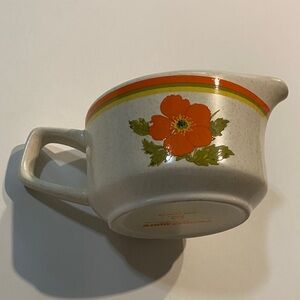Temper-Ware by Lenox Vintage Creamer Preowned Fire Flower Poppy Flower